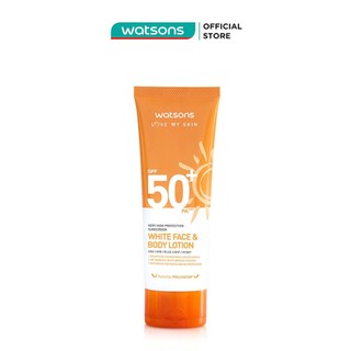 Sữa Dưỡng Chống Nắng Watsons High Protection Sunscreen White Face & Body Lotion SPF50+ PA+++ 100ml