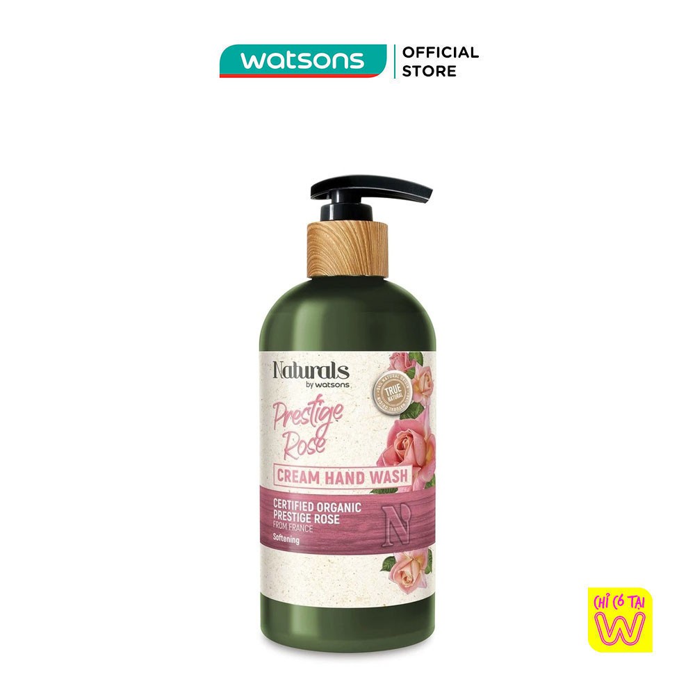 Kem Rửa Tay Naturals By Watsons Prestige Rose Chiết Xuất Hoa Hồng 400ml