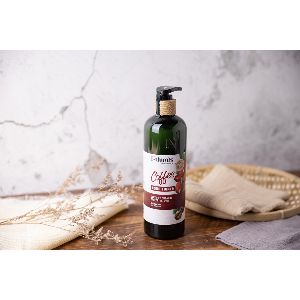 Dầu Xả Naturals By Watsons True Natural Chiết Xuất Coffee 490ml