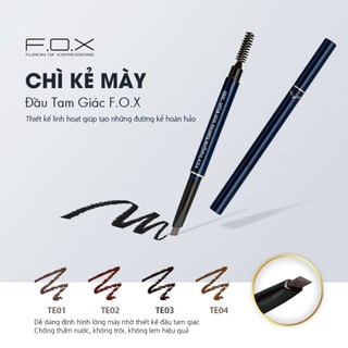 Chì Kẻ Mày Đầu Tam Giác F.O.X Triangular Eyebrow 0.5g .#01 Light Brown
