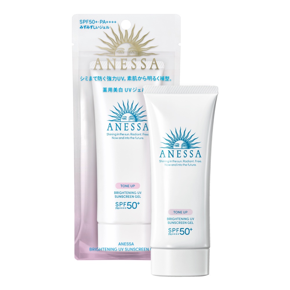 Gel Chống Nắng Anessa Dưỡng Sáng Nâng Tông & Hiệu Chỉnh Sắc Da Brightening UV SPF50+ PA++++ 90g
