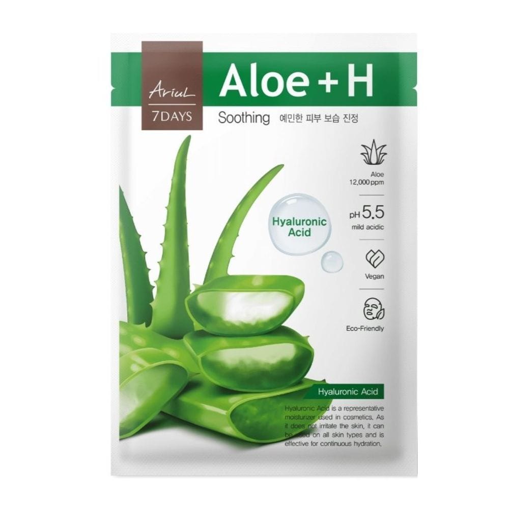 [Mã FMCGWA101 giảm 8% đơn 250K] Mặt Nạ Ariul 7Days Aloe + Hyaluronic Acid Lô Hội Làm Dịu Da Tức Thì 23ml