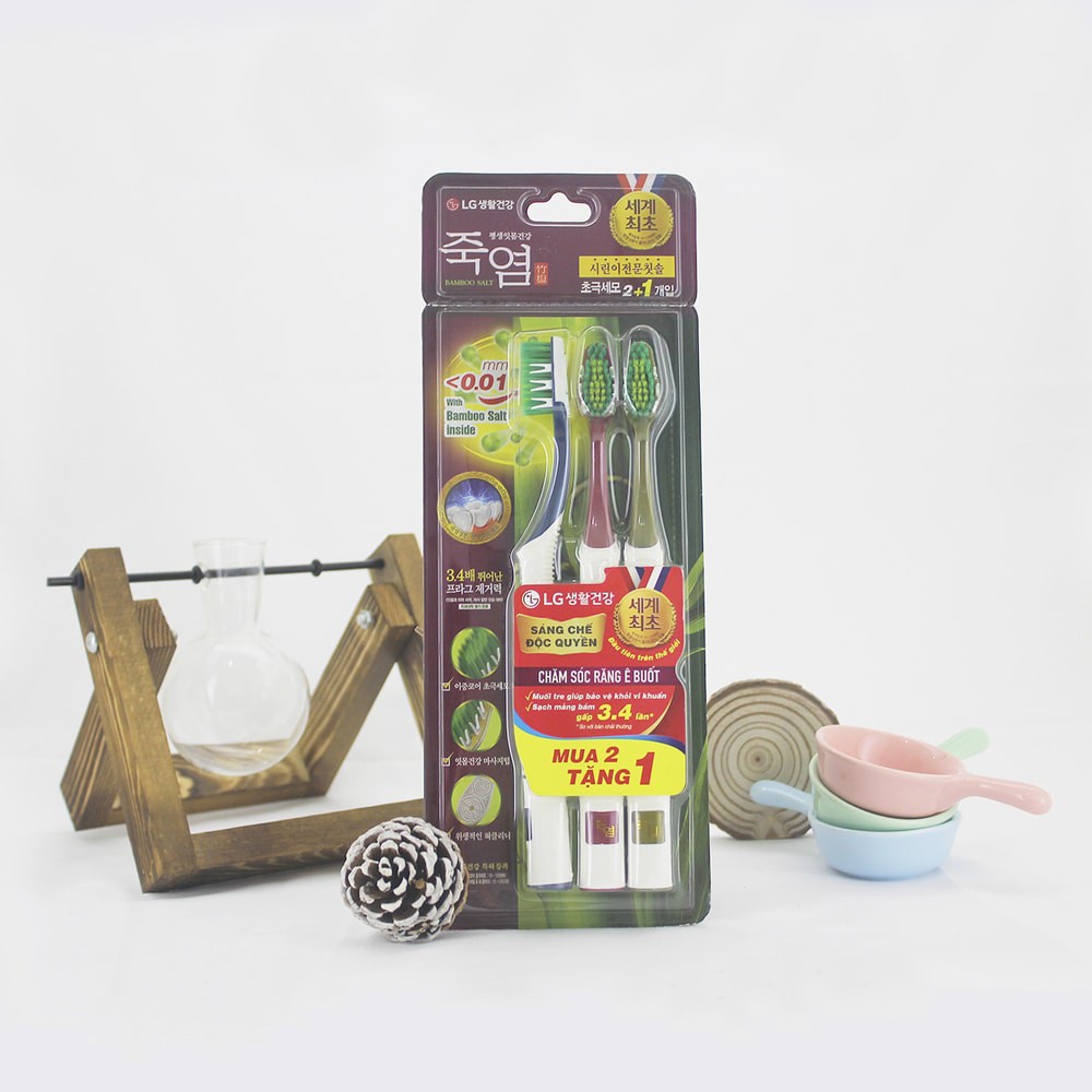 Bàn Chải Răng Bamboo Salt Shirinee Muối Tre Dành Cho Răng Ê Buốt