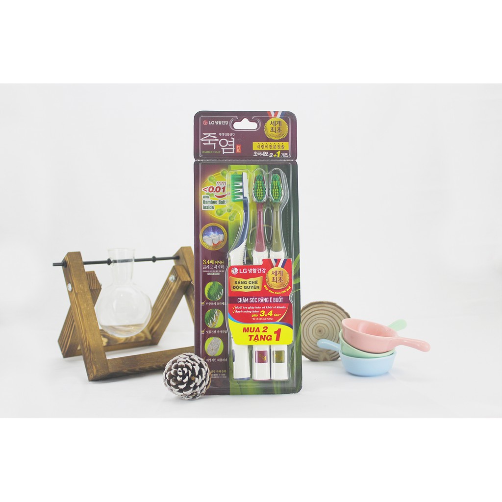 Bàn Chải Răng Bamboo Salt Shirinee Muối Tre Dành Cho Răng Ê Buốt