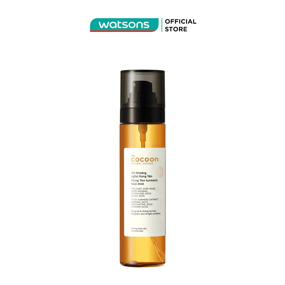 Xịt Khoáng Nghệ Hưng Yên Cocoon Sáng Da & Chống Oxy Hóa Turmeric Face Mist 130ml