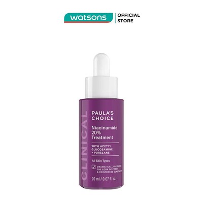 [Mã FMCGWAT83 giảm 10% đơn 600K] Tinh Chất Thu Nhỏ Lỗ Chân Lông Paula'S Choice Clinical Niacinamide 20% Treatment 20ml