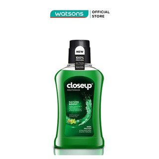 Nước Súc Miệng Closeup Nature Boost Làm Sạch Răng Miệng 300ml