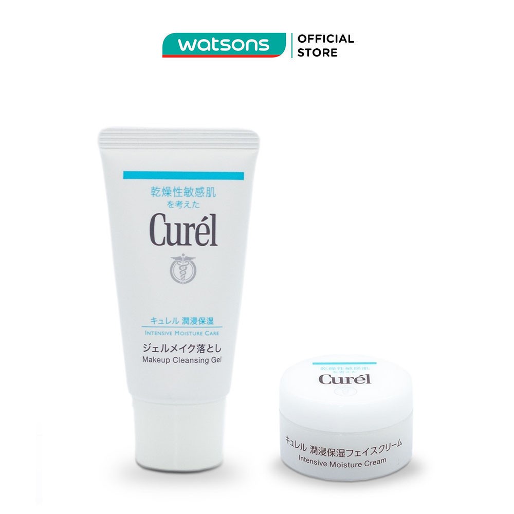 Set Curél Cấp Ẩm Chuyên Sâu ( Kem Cấp Ẩm Curél 10g + Gel Tẩy Trang Curél 30g)