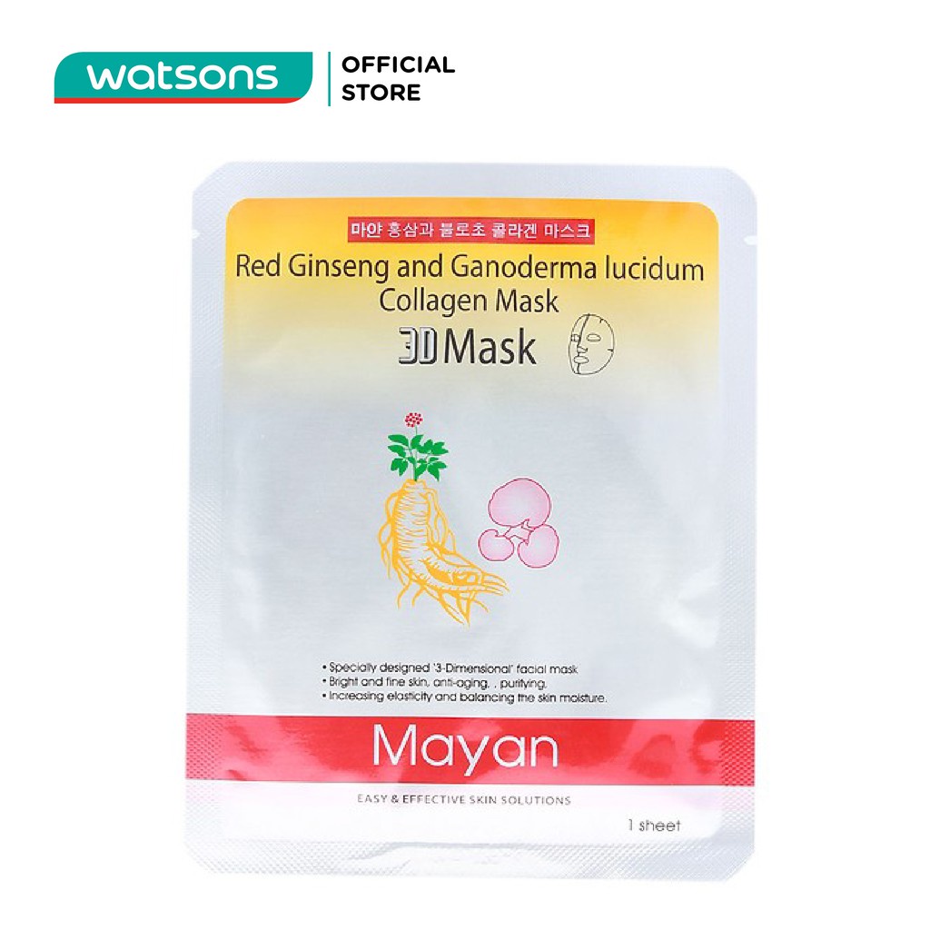Mặt Nạ 3D Mayan Skincare Hồng Sâm, Linh Chi 25ml