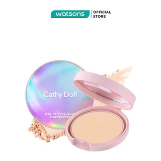 Phấn Nền Cathy Doll Skin Fit Nude Matte Powder Pact Mịn Lì SPF30 PA+++ 12g