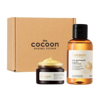 Combo Cocoon Nghệ Hưng Yên (Nước Cân Bằng Nghệ 140ml + Mặt Nạ Nghệ 30ml)