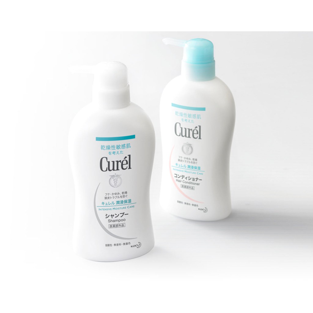 Dầu Gội Curél Intensive Moisture Care Shampoo Cấp Ẩm Chuyên Sâu Cho Da Đầu Khô Và Nhạy Cảm 420ml