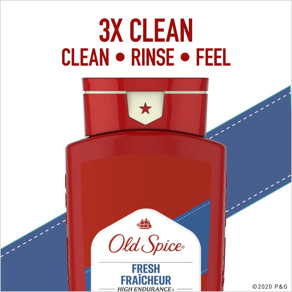 Sữa Tắm Nam Old Spice Fresh High Endurance 532ml