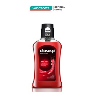 Nước súc miệng closeup red hot giữ hơi thở thơm dài lâu 300ml