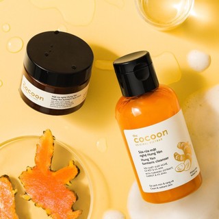 Combo Cocoon Nghệ Hưng Yên (Sữa Rửa Mặt Nghệ 140ml +Mặt Nạ Nghệ 30ml)