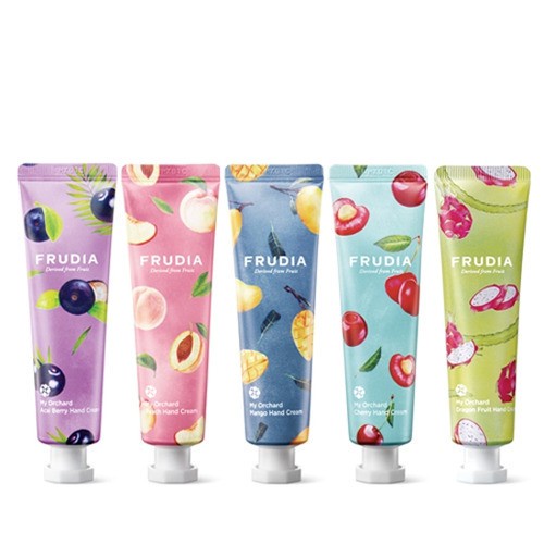 [Mã FMCGWAT81 giảm 8% đơn 250K] Kem Dưỡng Tay Frudia My Orchard Peach Hand Cream Chiết Xuất Trái Đào 30g