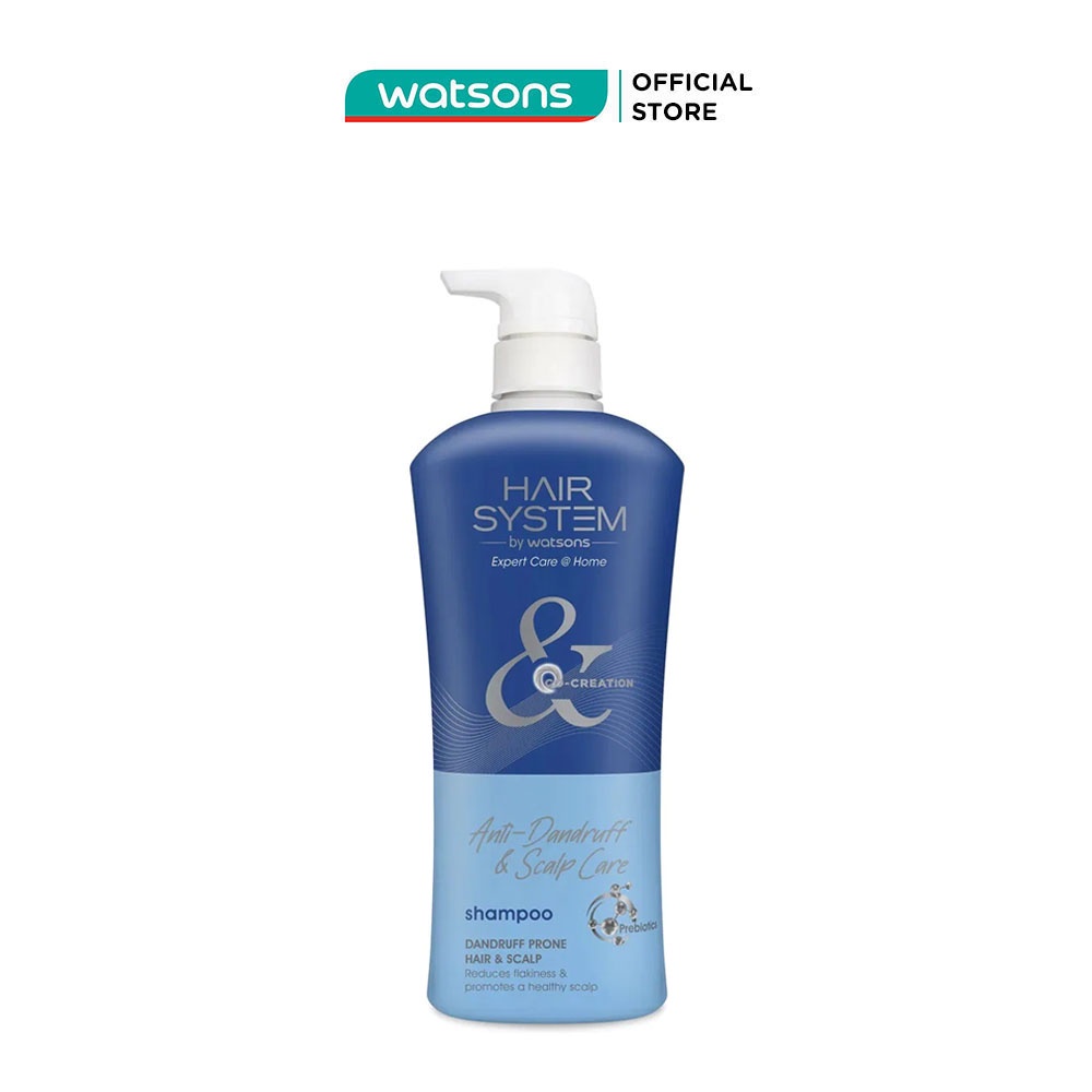 Dầu Gội Hair System By Watsons Ngăn Ngừa Gàu Trên Tóc Anti-Dandruff & Scalp Care 500ml