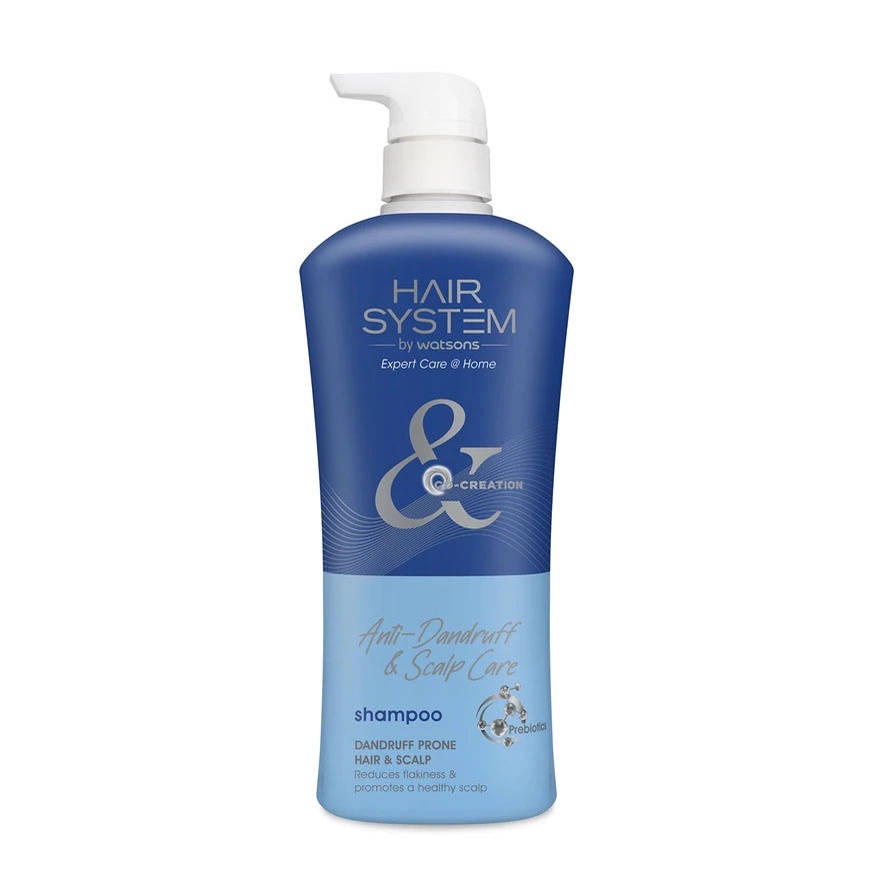 Dầu Gội Hair System By Watsons Ngăn Ngừa Gàu Trên Tóc Anti-Dandruff & Scalp Care 500ml