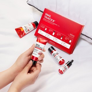 Combo Some By Mi Snail Truecica (Sữa Rửa Mặt 30ml+Nước Hoa Hồng 30ml+Tinh Chất 10ml+Kem Dưỡng 20g)