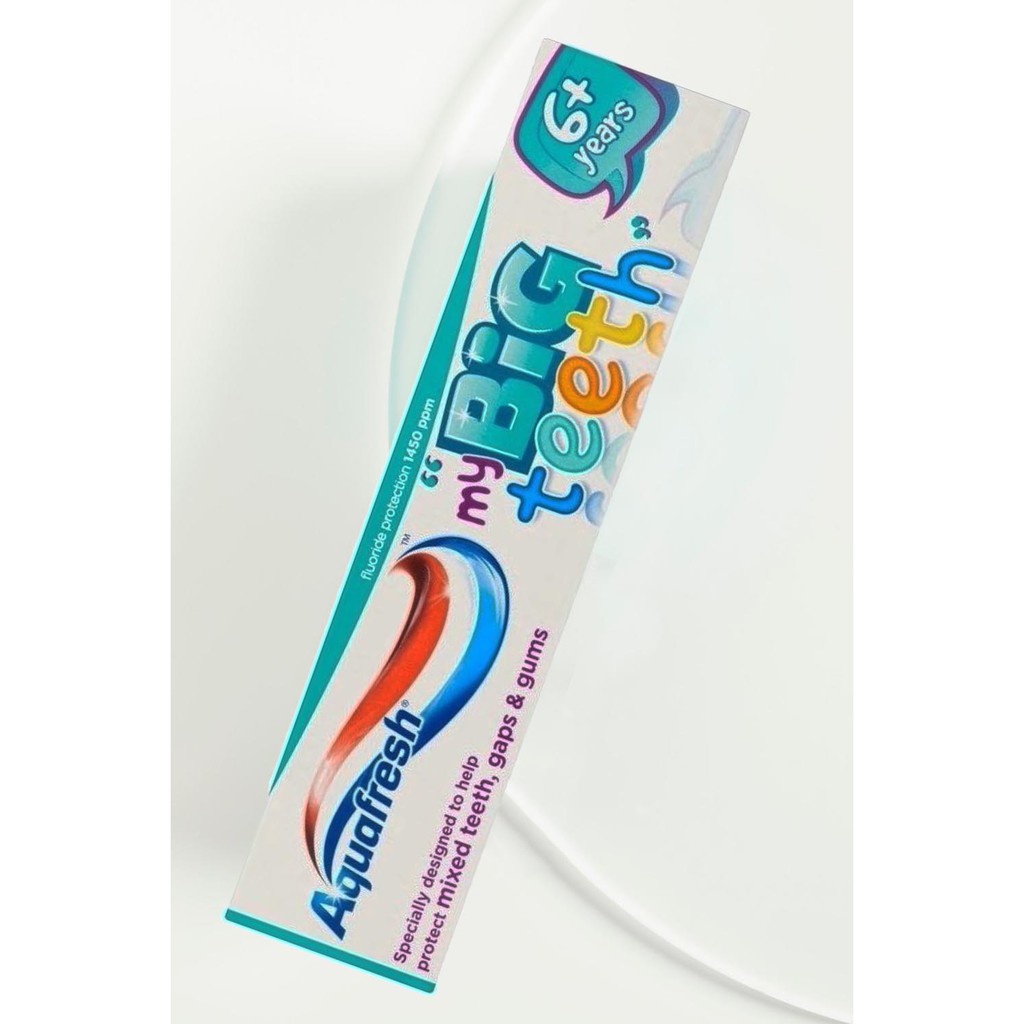 Kem Đánh Răng Trẻ Em Aquafresh Big Teeth 6Tuổi+ 50ml