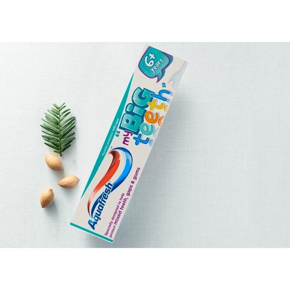 Kem Đánh Răng Trẻ Em Aquafresh Big Teeth 6Tuổi+ 50ml