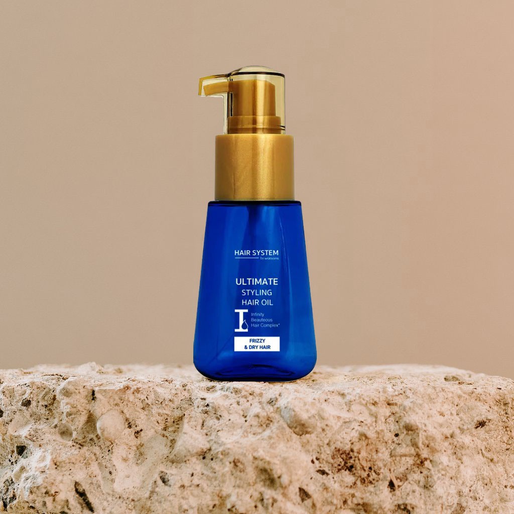 Dầu Dưỡng Tóc Hair System By Watsons Ultimate Styling Cho Tóc Xoăn & Khô 70ml