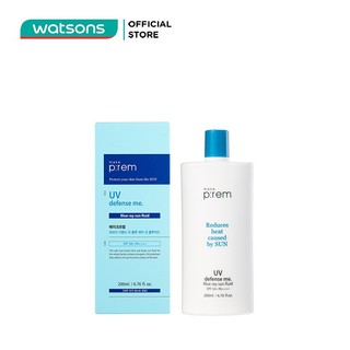 Kem Chống Nắng Vật Lý Make P:rem UV Defense Me. Blue Ray Sun Fluid SPF 50+ PA++++ Dạng Sữa 200ml