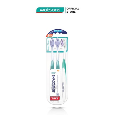 Bàn Chải Đánh Răng Sensodyne Deep Clean Lông Mềm Dành Cho Răng Nhạy Cảm 3 Cây