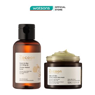 Combo Cocoon Bí Đao Dưỡng Da (Mặt Nạ Bí Đao 100ml + Nước Bí Đao Cân Bằng Da 140ml)