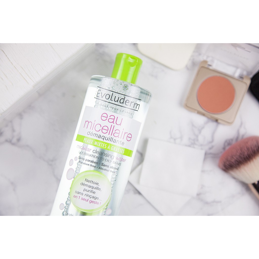 Nước Tẩy Trang Evoluderm Cho Da Hỗn Hợp, Nhờn 500ml