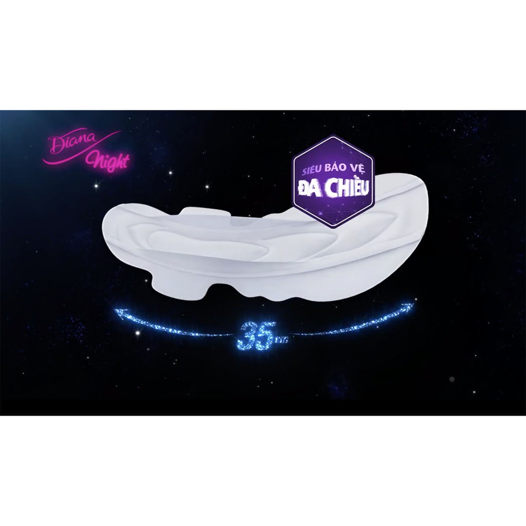 Băng Vệ Sinh Diana Sensi Night Cool Fresh 35cm