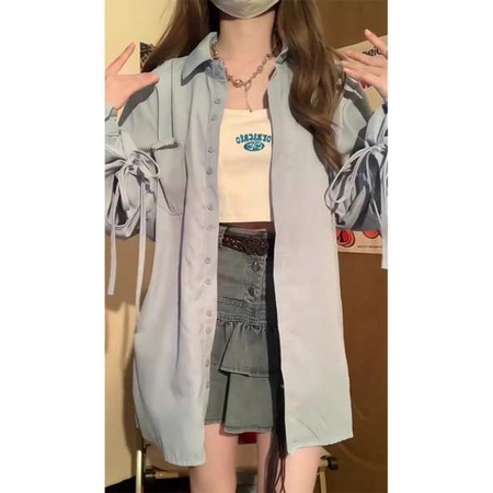 Áo Khoác cardigan Tay Dài Chống Nắng Dáng Rộng Thời Trang Mùa Thu Hàng Mới 2023 Dành Cho Bạn Nữ