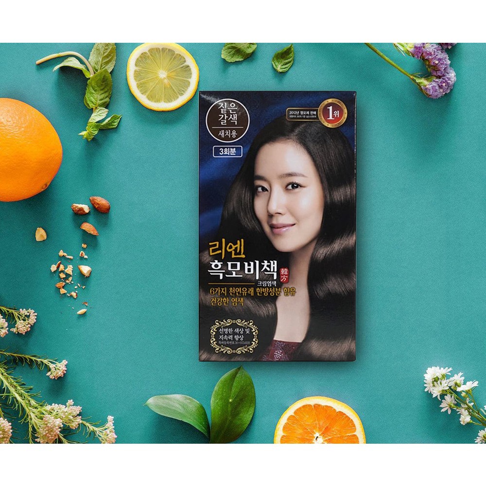 Kem Nhuộm Tóc Reen Heukmobichaek Oriental Deep Brown 128g