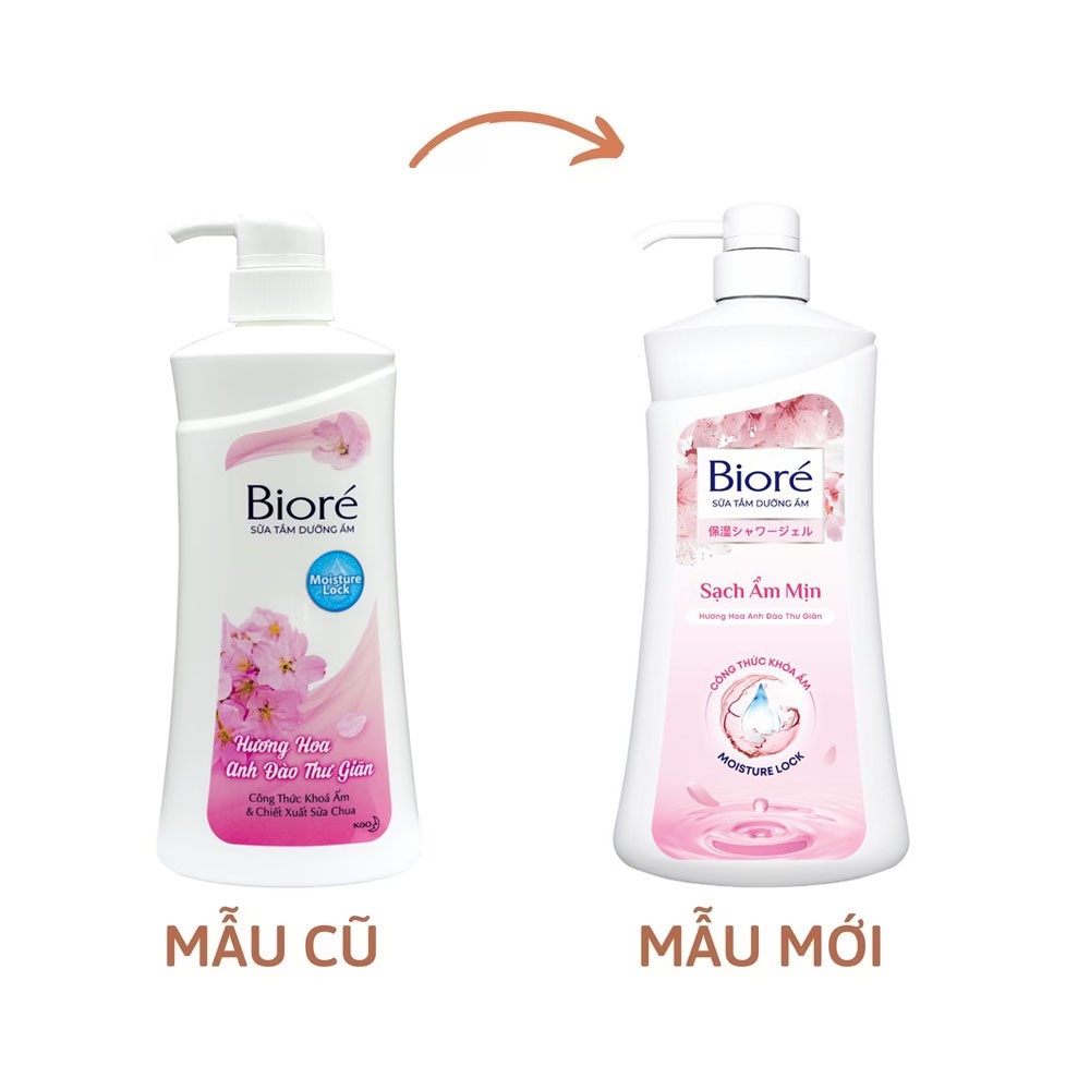 Sữa Tắm Biore Dưỡng Da Hoa Anh Đào 530g
