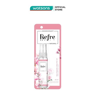 [Mã FMCGWA101 giảm 8% đơn 250K] Xịt Khử Mùi Refre Natural Chiết Xuất Thiên Nhiên - Hồng Mộc Lan Rosa Magnolia 30ml