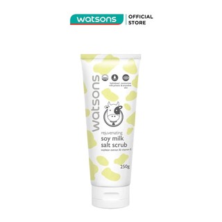 Tẩy Tế Bào Chết Watsons Rejuvenating Soy Milk Salt Scrub Chiết Xuất Đậu Nành 250g