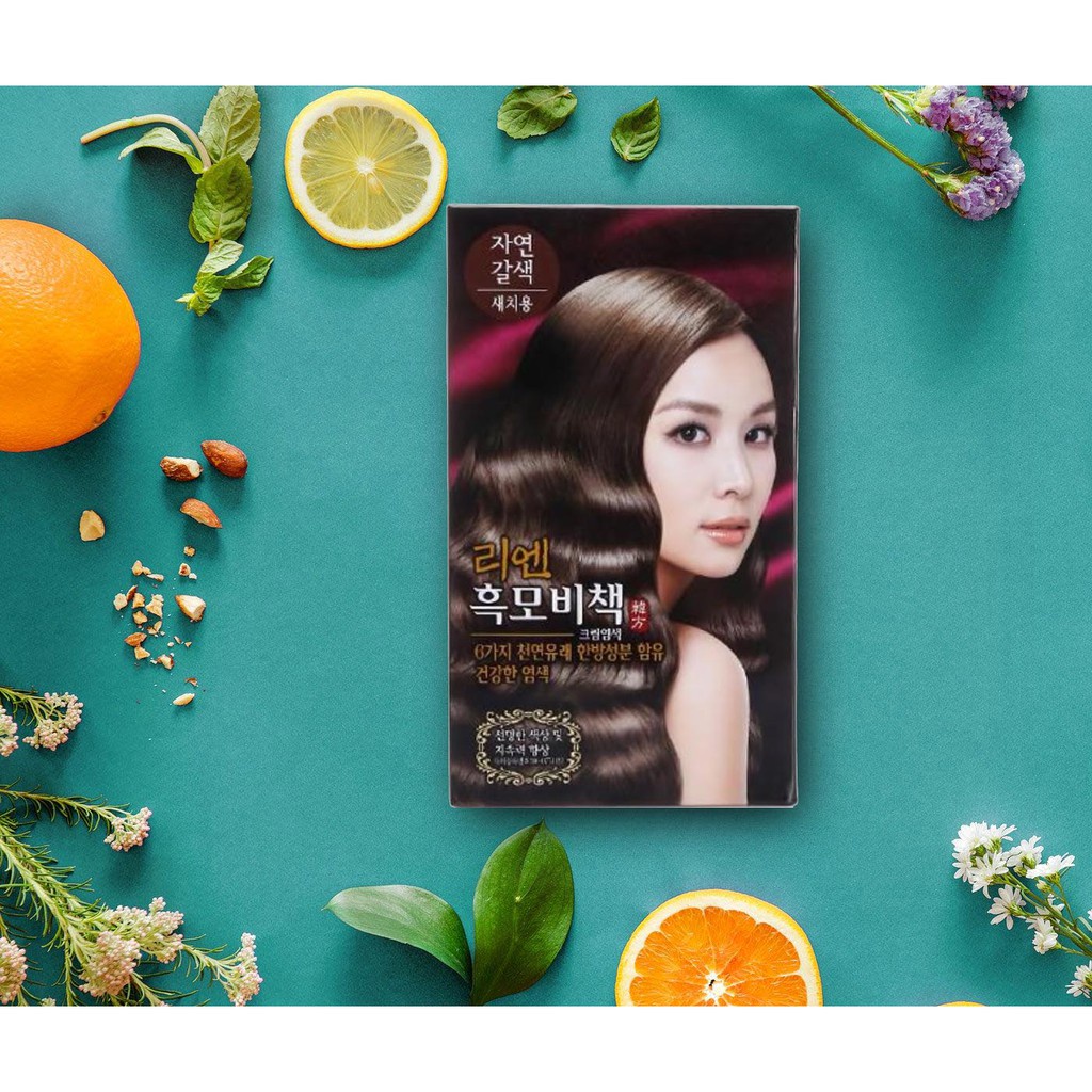 Kem Nhuộm Tóc Reen Heukmobichaek Oriental Natural Brown 128g