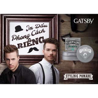 Wax Vuốt Tóc Gatsby Pomade Classy Dry 75g