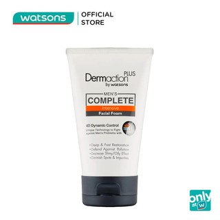 Rửa Mặt Tạo Bọt Cho Da Nhạy Cảm Cho Nam Dermaction Plus By Watsons 100ml