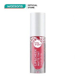 Son Kem Lì & Má Hồng Baby Bright Lip & Cheek Matte Tint 2.4g #09 Hot Coral
