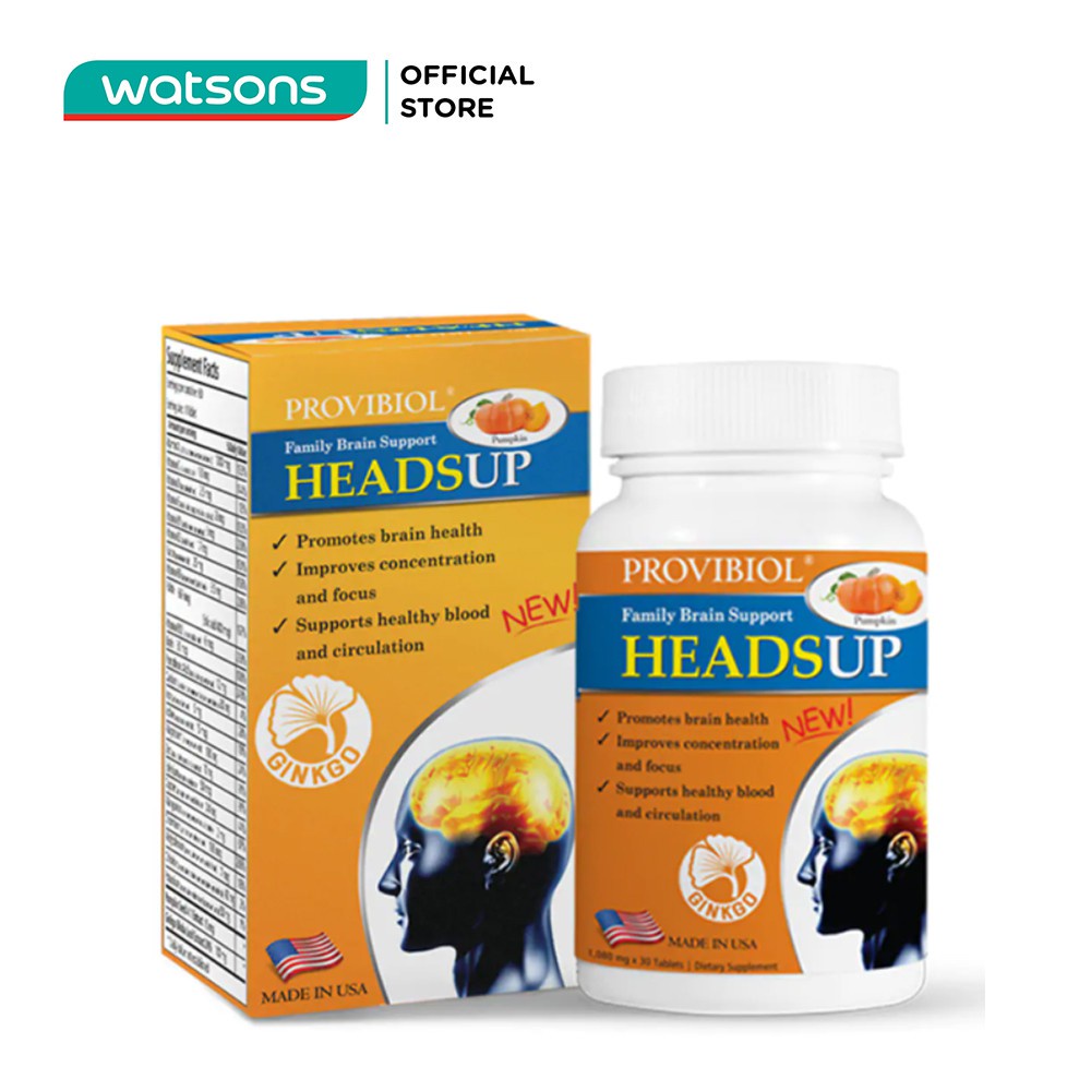 Thực Phẩm Bảo Vệ Sức Khỏe Provibiol Headsup Cải Thiện Tuần Hoàn Máu Não 30 Viên