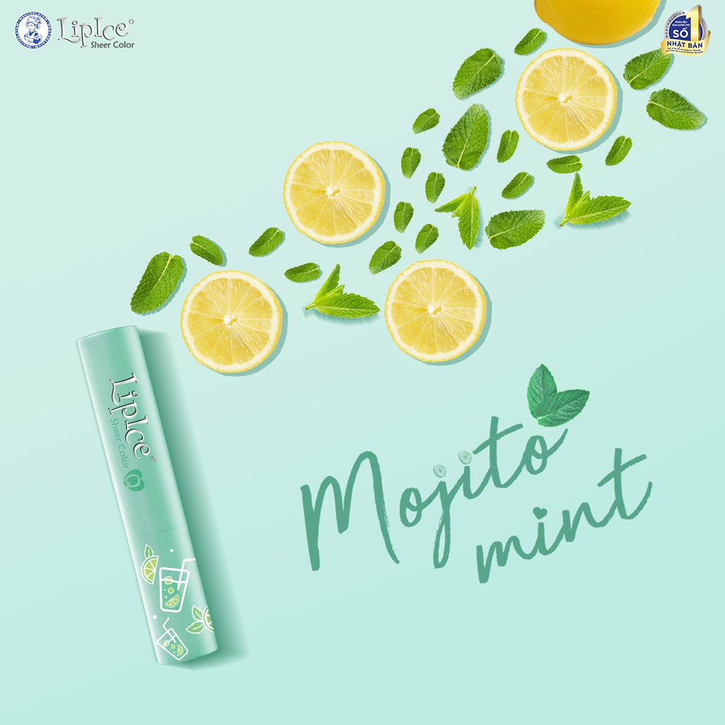 Son Dưỡng Môi LipIce Sheer Color Mojito Mint Chanh Bạc Hà 2.4g - Hồng Đào