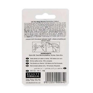 Chỉ Xỉa Răng Beauty Formulas 100M