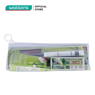 Mini Travel Set - OralCare - (Bàn Chải Đánh Răng Perioe + Kem Đánh Răng Bamboo Salt)