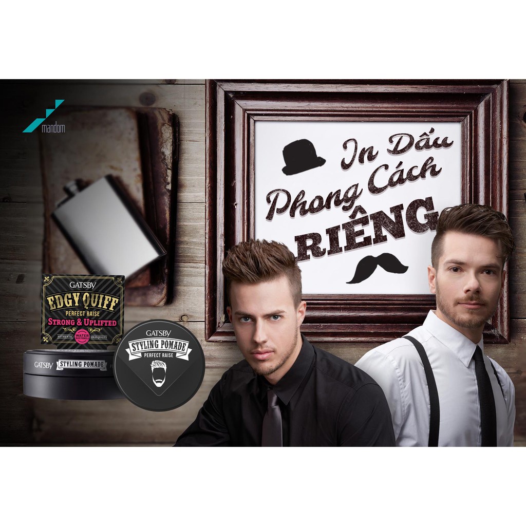 Wax Vuốt Tóc Gatsby Pomade Perfect Raise 75g