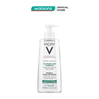 Nước Tẩy Trang Vichy Pureté Thermale Mineral Micellar Giàu Khoáng Chất Cho Da Dầu & Da Hỗn Hợp 400ml