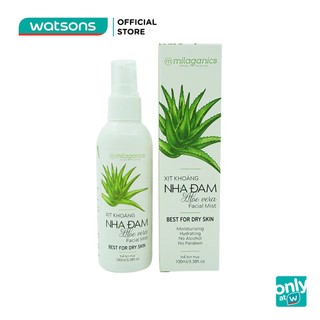 Xịt Khoáng Nha Đam Milaganics 100ml