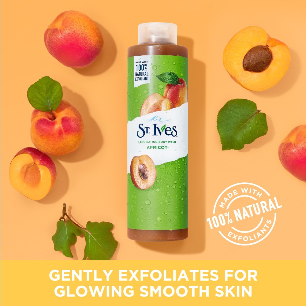 Sữa Tắm Tẩy Tế Bào Da ST. Ives Exfoliating Body Wash Apricot Hương Mơ 473ml
