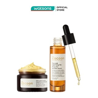 Combo Cocoon Nghệ Dưỡng Da (Tinh Chất Nghệ Hưng Yên 30ml + Mặt Nạ Nghệ Hưng Yên 30ml)