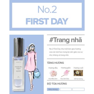 Nước Hoa Pinker Bell Eau De Parfum 30ml No.02 First Day